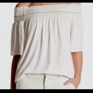 NWT the vanity room white off the shoulder top